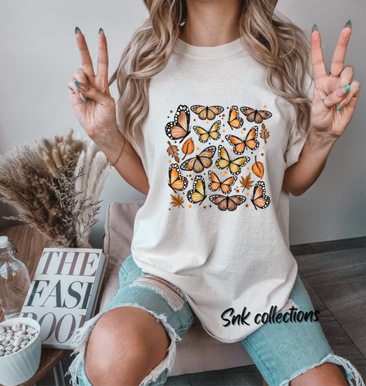 $16 Autumn butterflies - T-shirt