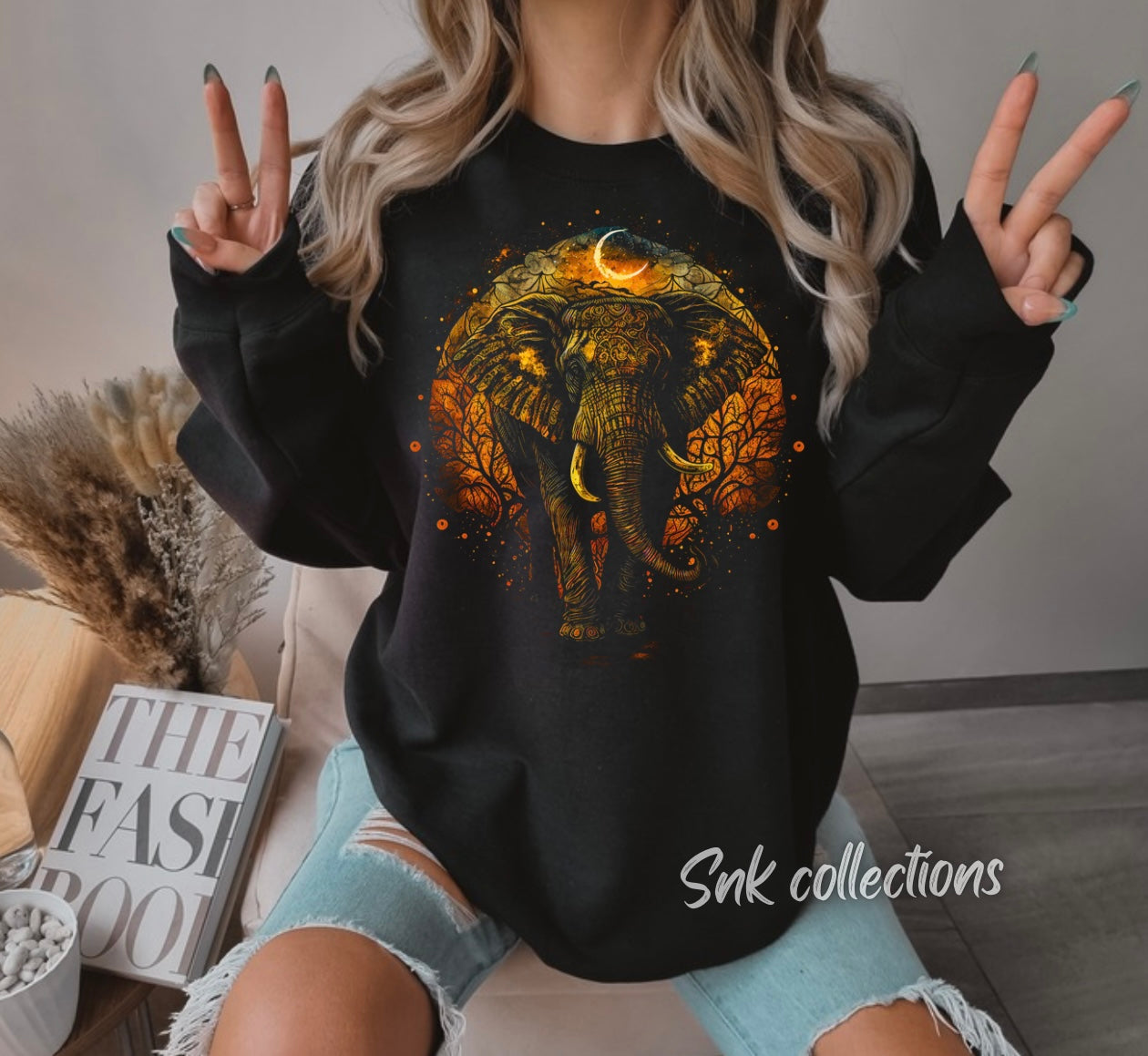 Boho elephant - Crewneck