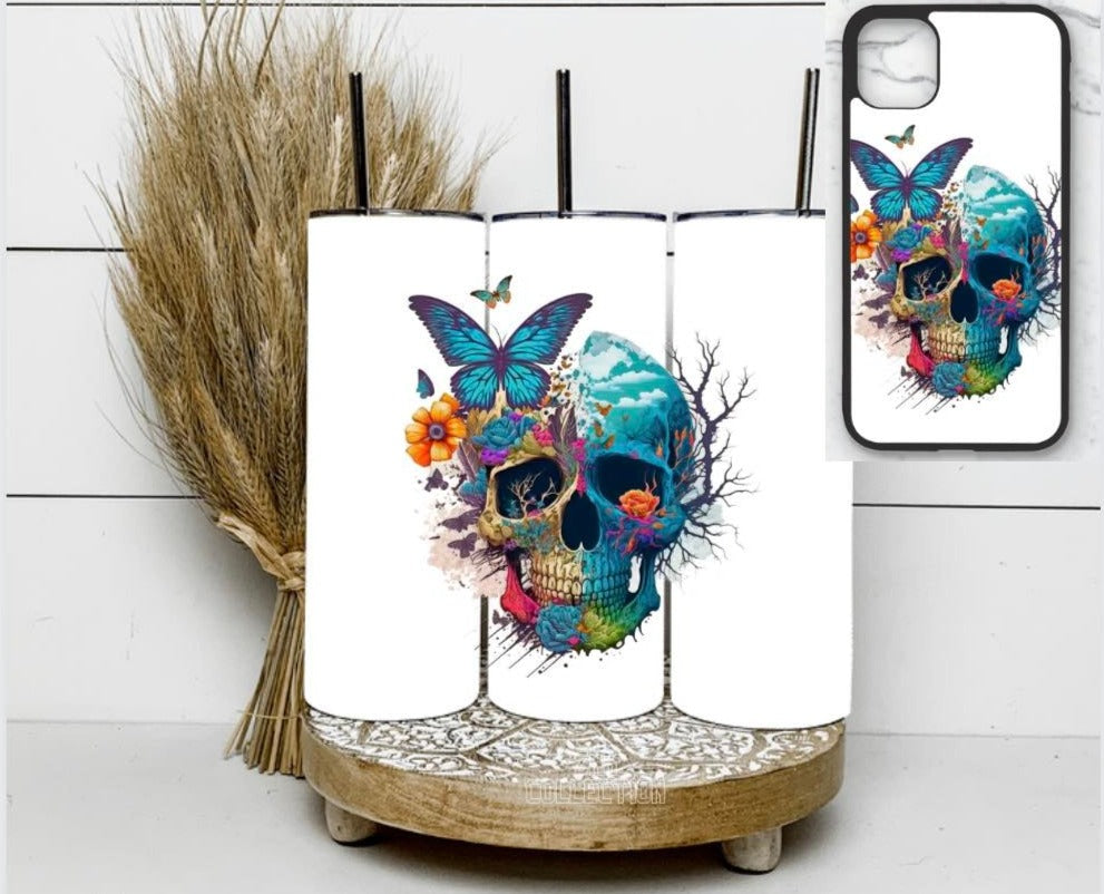 Mega matching bundle- Blue butterfly skull