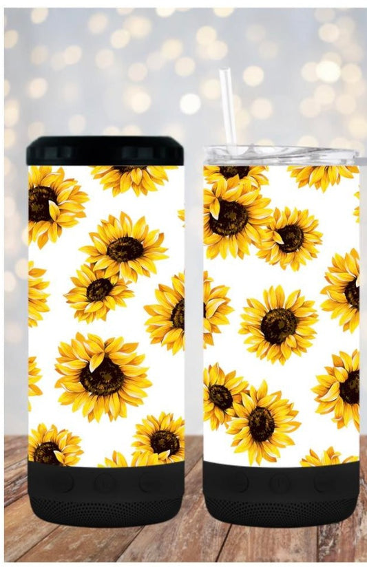 Yellow sunflower - 4 in one cooler and speaker.