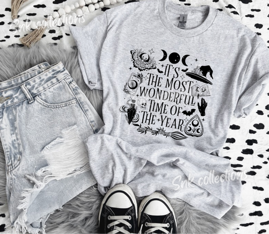 $16 The most wonderful time on ash grey - T- Shirt