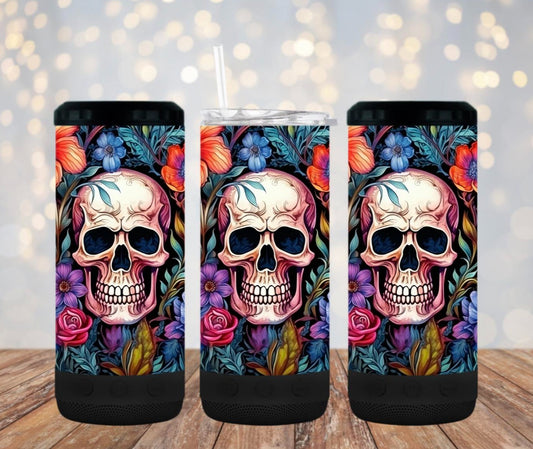 New floral skull 4 in one cooler and speaker.