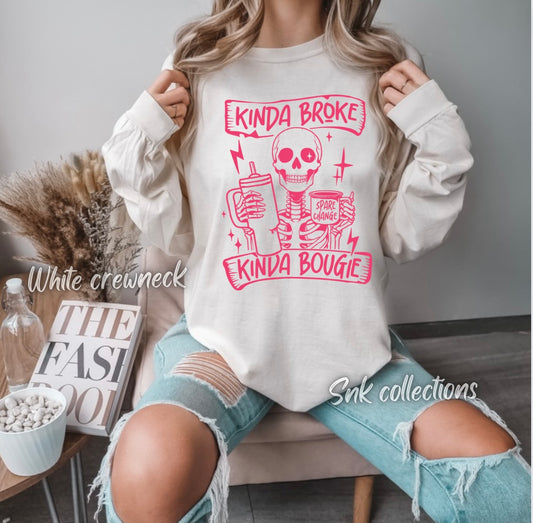 Kinda broke PINK - Crewneck