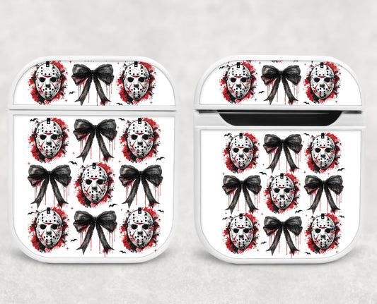 Spooky season- Air pod case - Bows & skulls