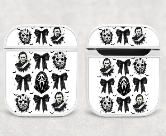 Spooky season- Air pod case - Bows & skulls2