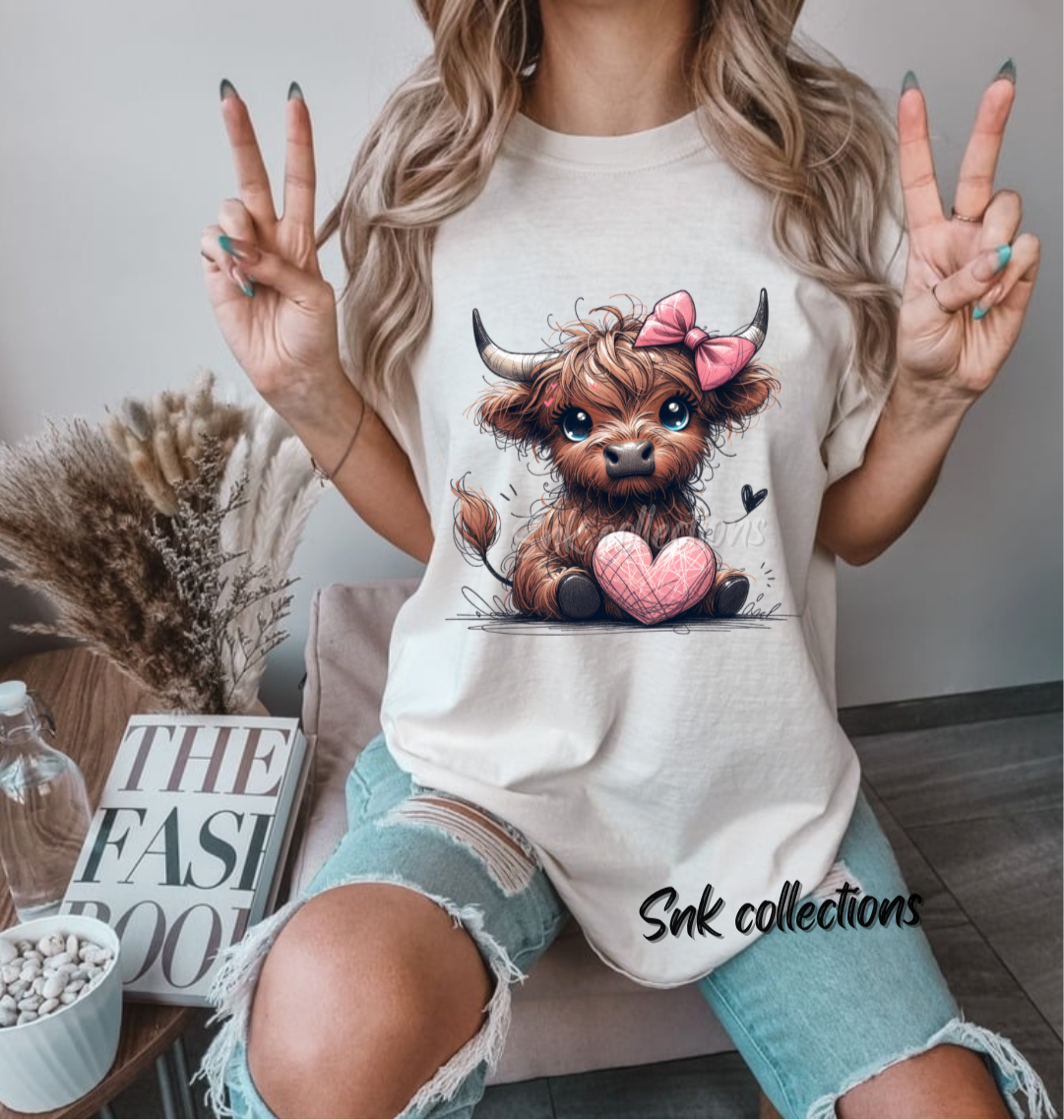 $16 Cute cow - T-shirt