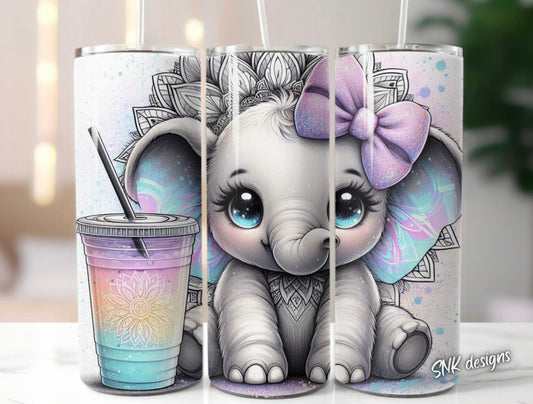 Tumbler only! - Cute baby elephant