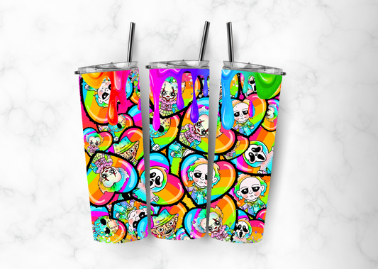 Tumbler only!! Rainbow drip