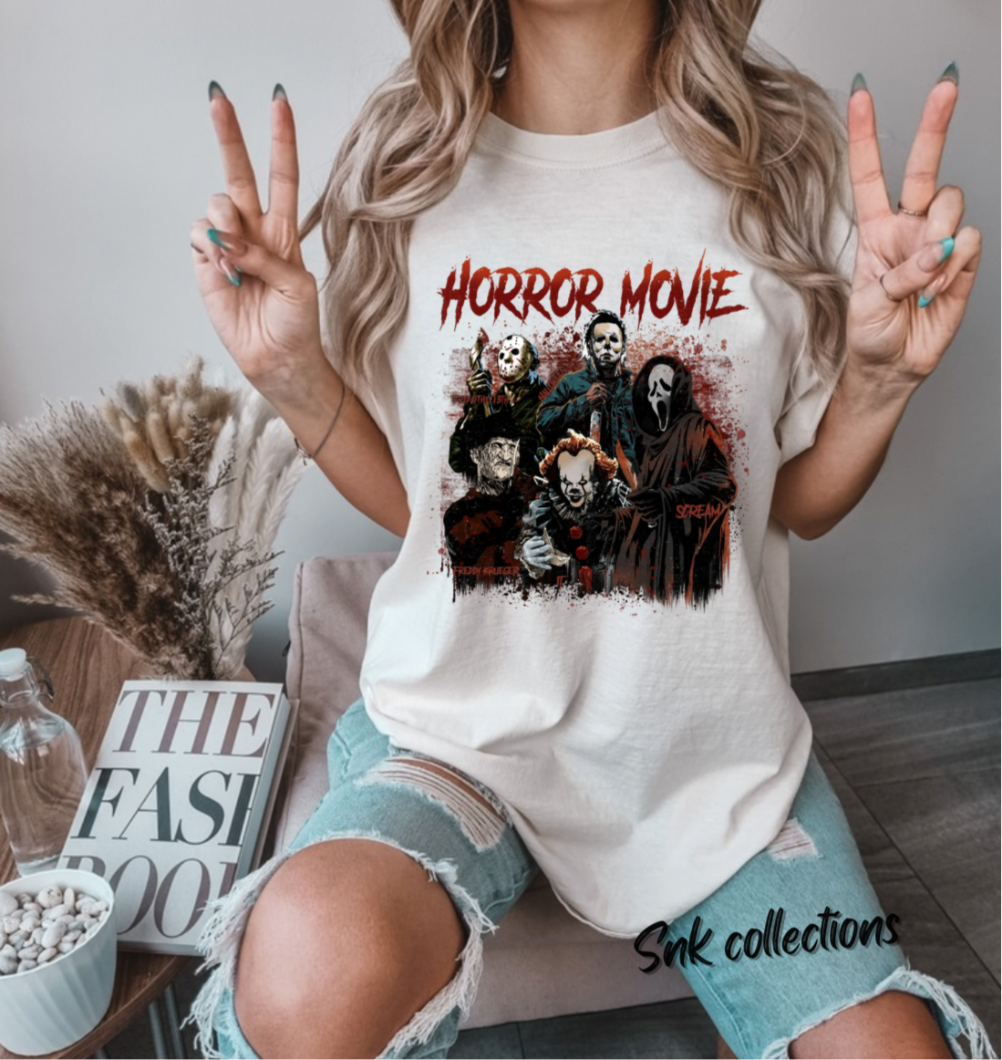 $16 Scary people on a Ivory T-shirt