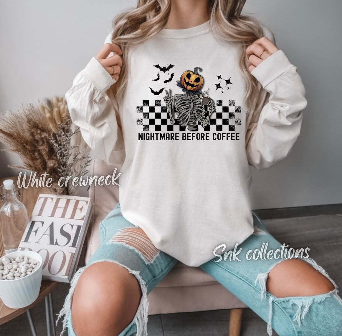 Nightmare before coffee - Crewneck