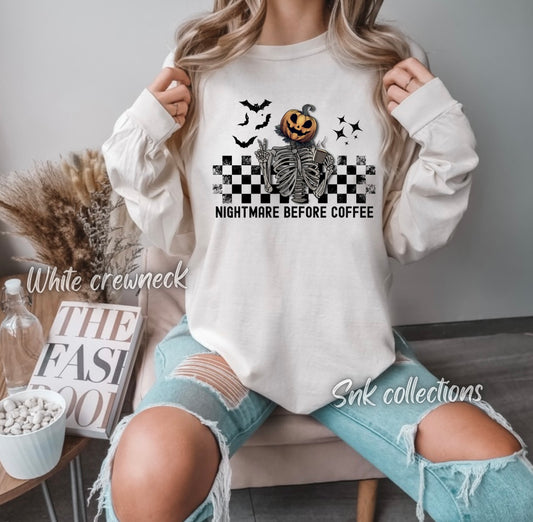 Nightmare before coffee - Crewneck