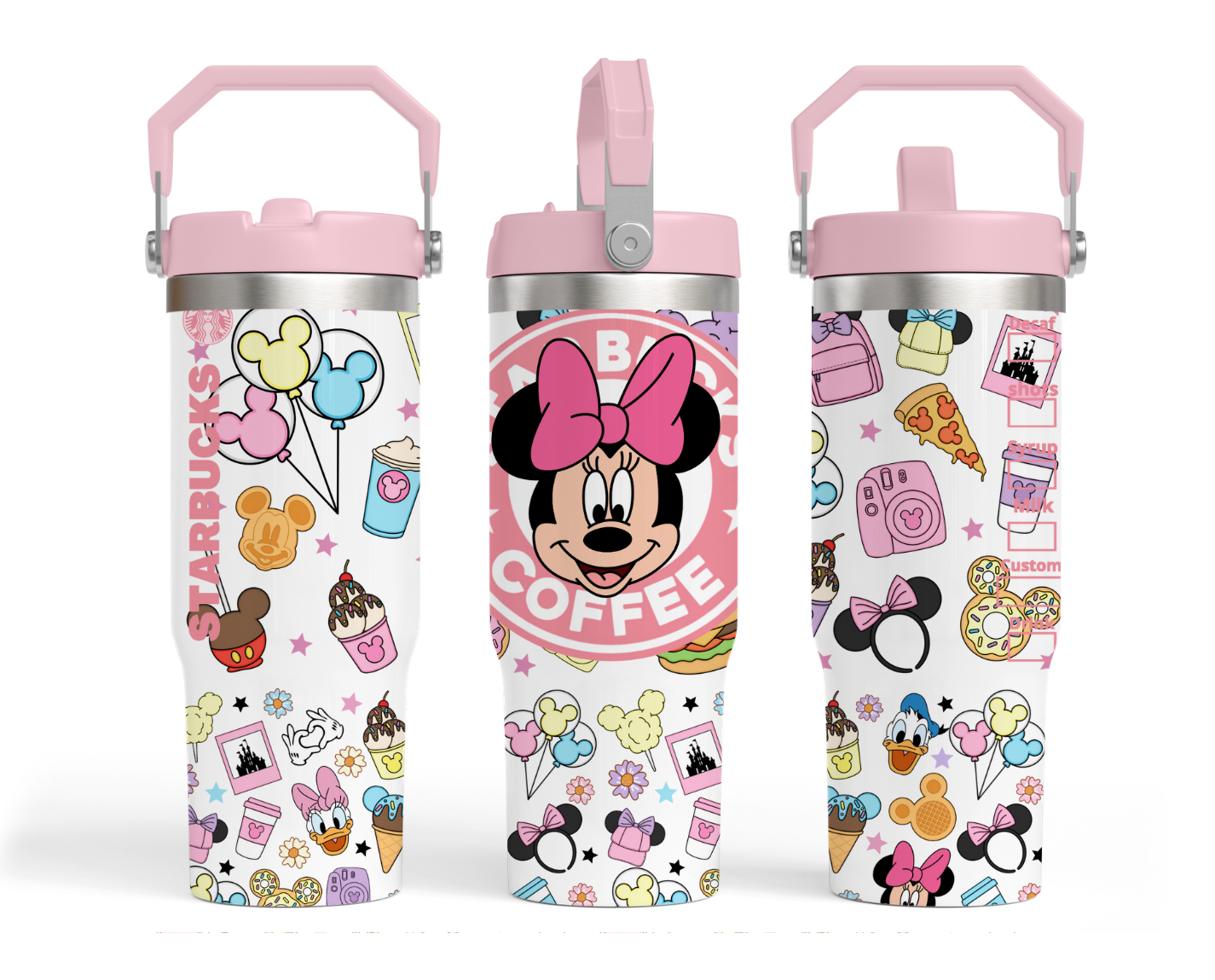 30oz tumbler - Pink cute friends 2