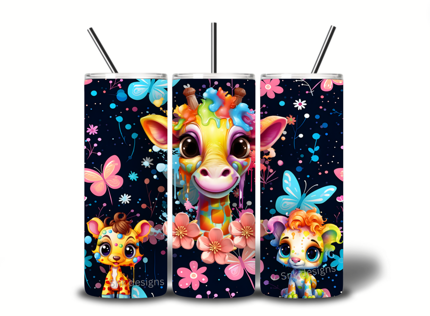 Tumbler only- Giraffe splash