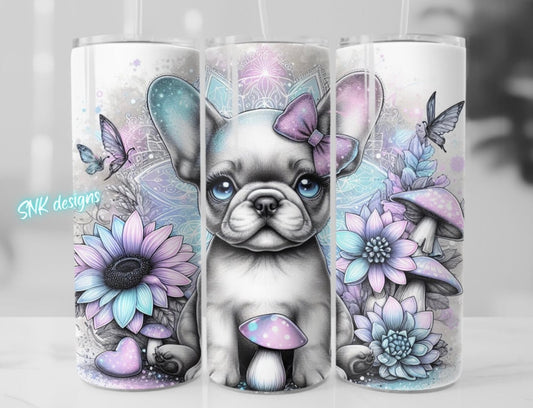 Tumbler only! - Enchanted baby french bulldog