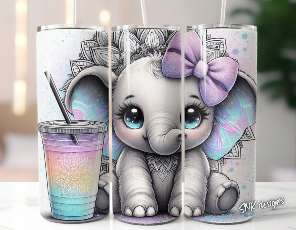 Tumbler only! - Cute baby elephant