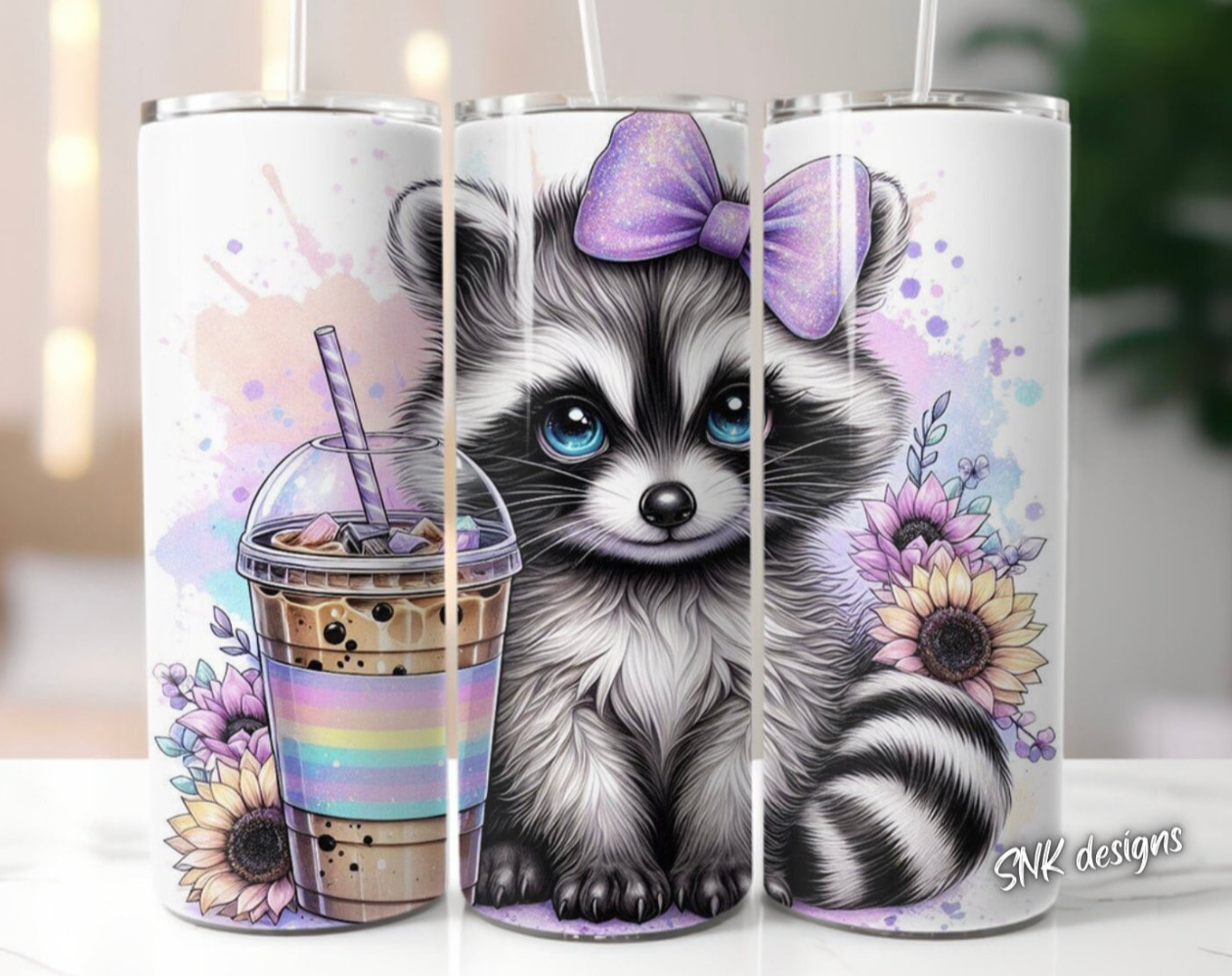 Tumbler only! - Cute baby raccoon