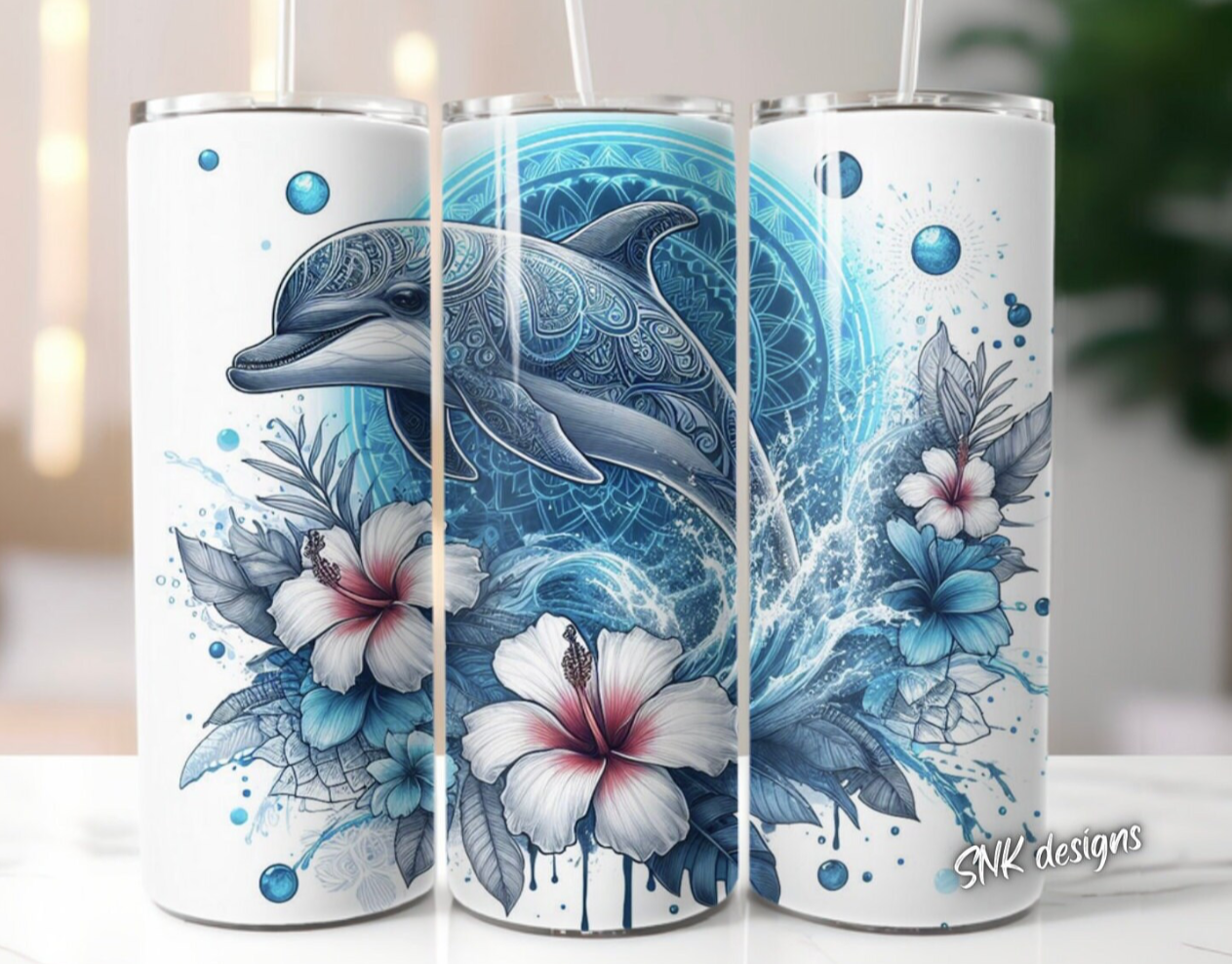 Tumbler only! - Tropical blue dolphin