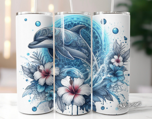 Tumbler only! - Tropical blue dolphin