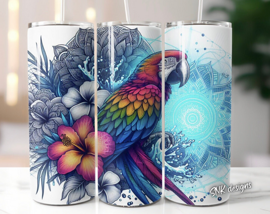 Tumbler only! - Tropical parrot