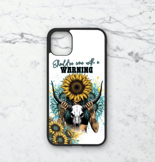 Phone case only!! Yellow Should've come with a warning