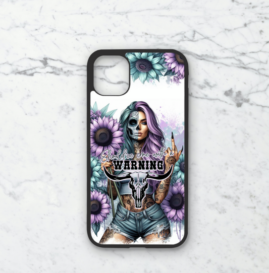 Phone case only!! Purple sugar skull Should've come with a warning