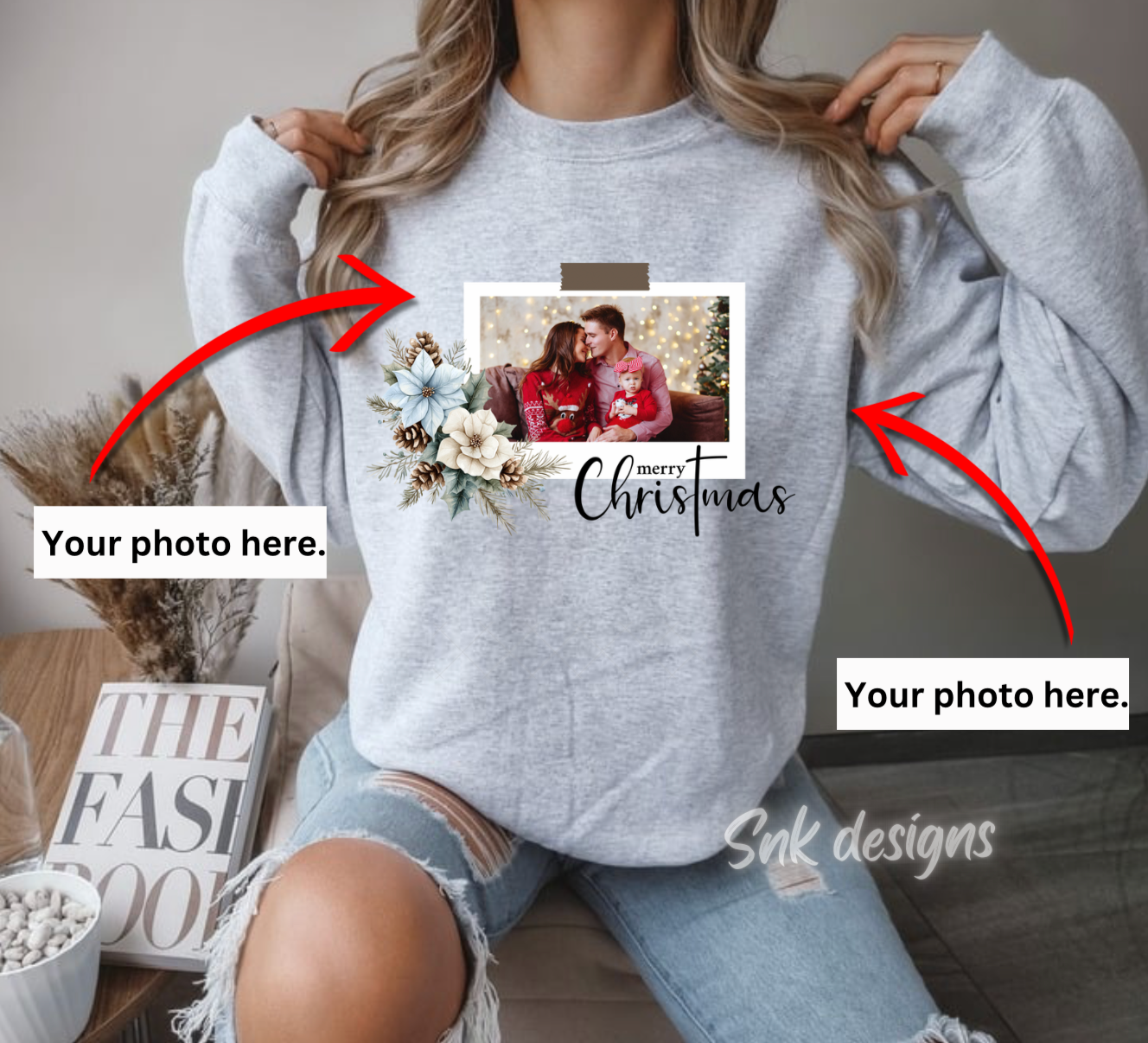 Customized Christmas crewneck 4