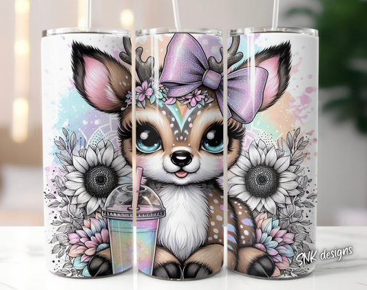 Tumbler only! - Cute deer