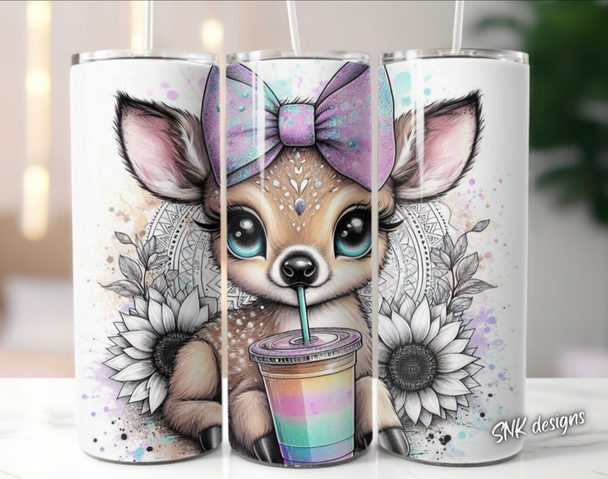 Tumbler only! - Cute deer 3