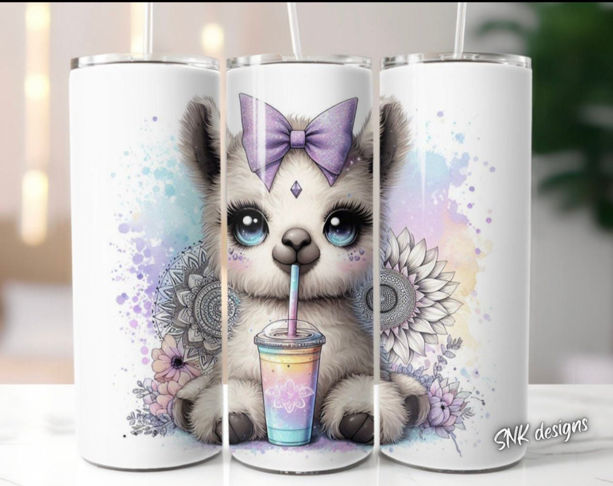 Tumbler only! - Cute llama