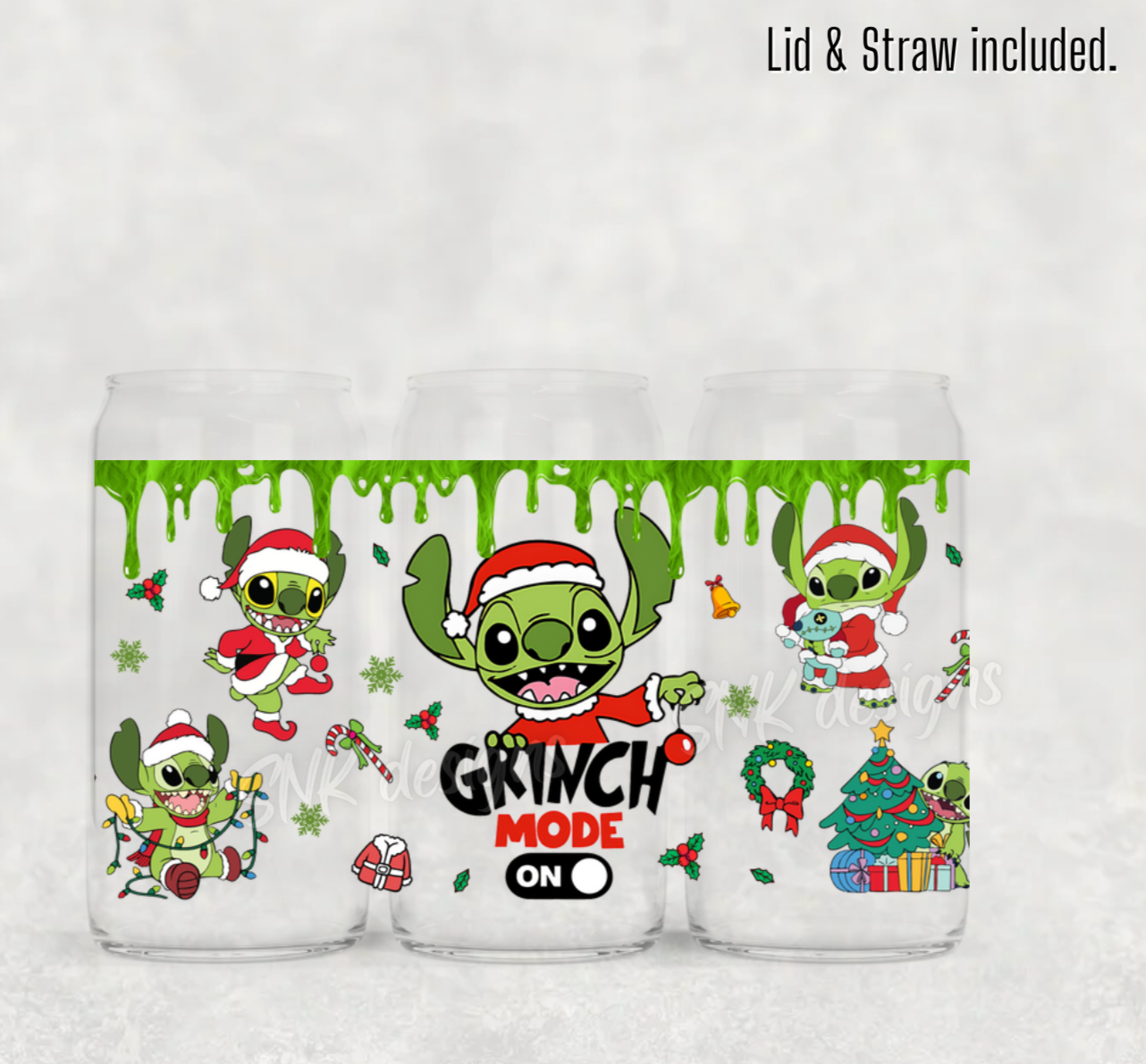 Christmas- 16oz  frosted - Christmas on