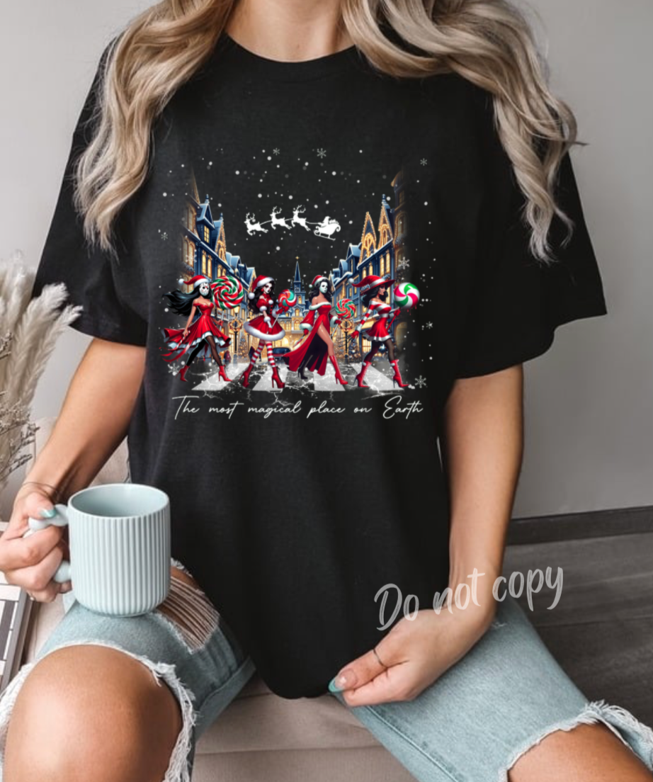 Christmas $16 Tee- Christmas girls