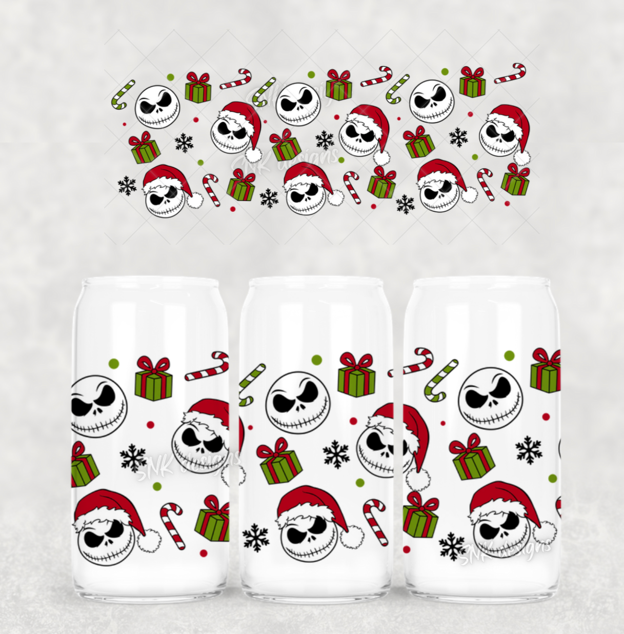 Christmas- 16oz - Christmas skulls