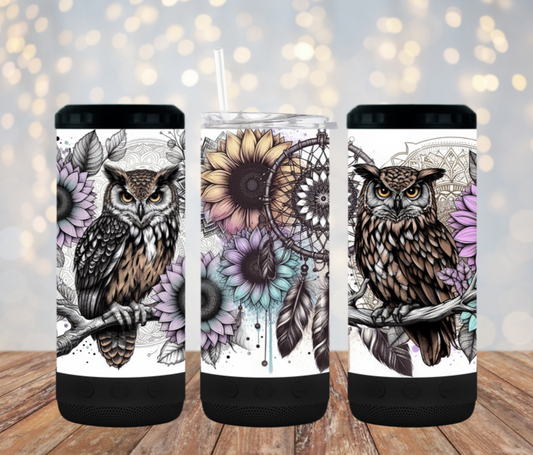 4 in one cooler and speaker. Lilac owls