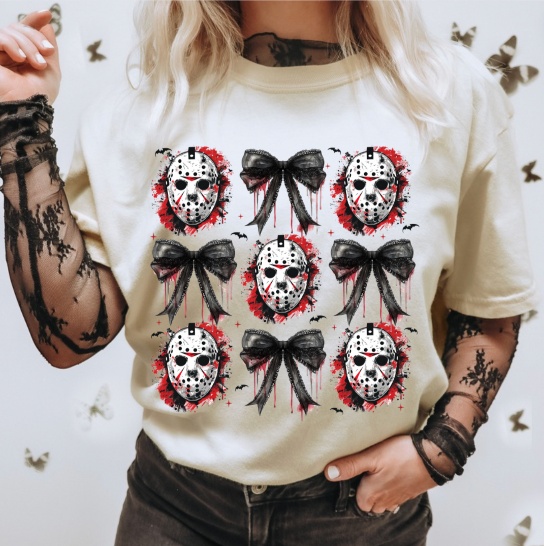 Spooky season- Black bows & skull3