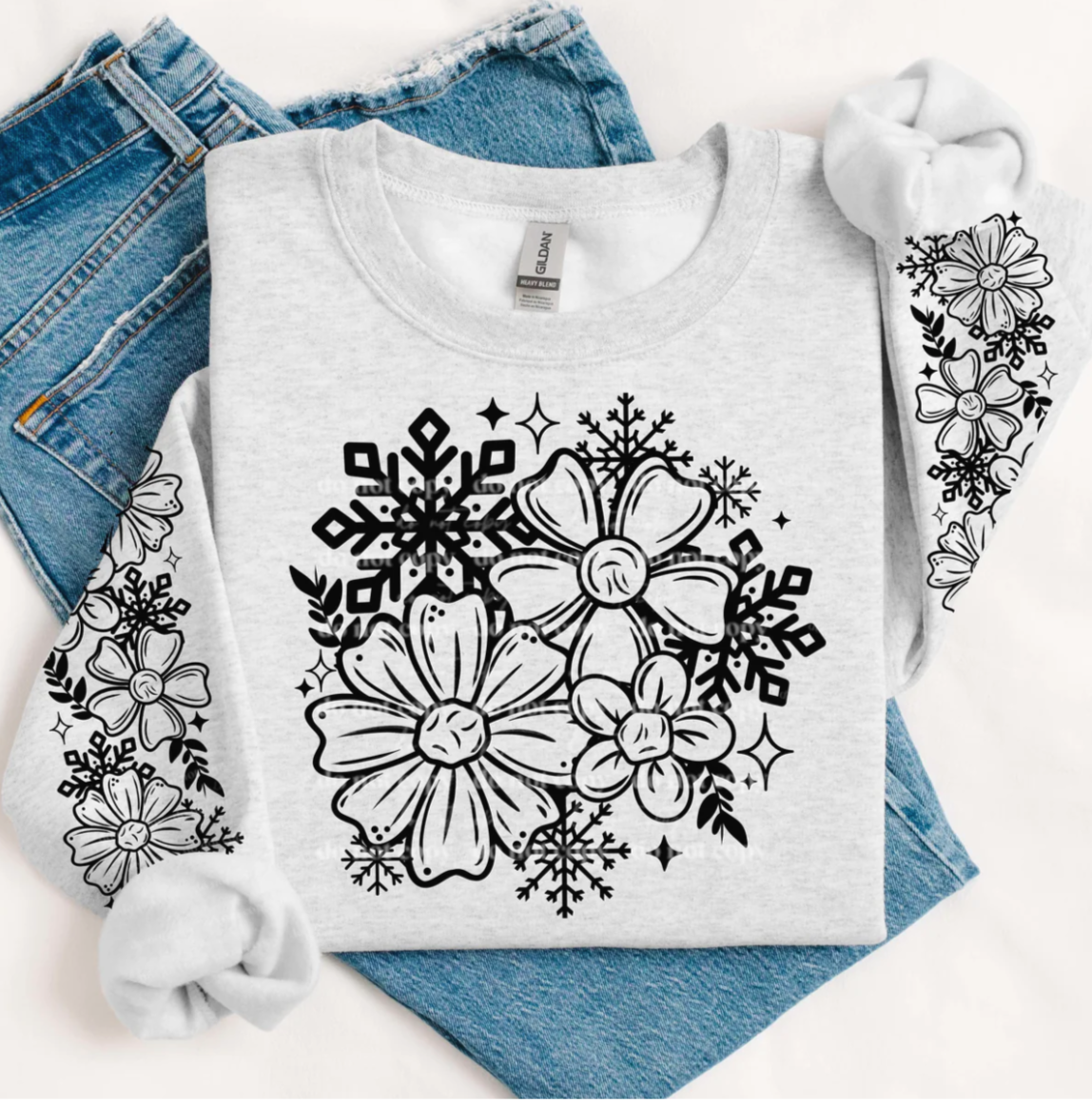 Crewneck - Winter florals