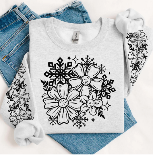 Crewneck - Winter florals