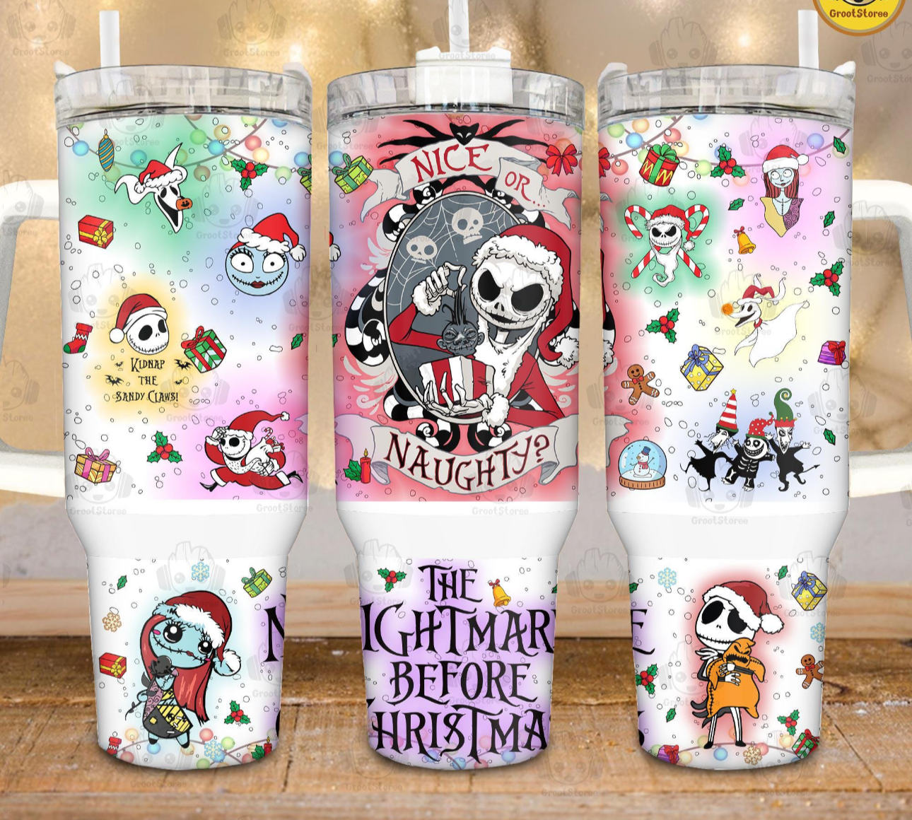 Christmas 40oz tumbler - Creepmas