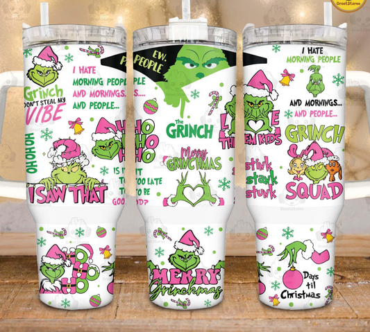 Christmas 40oz tumbler - Christmas squad