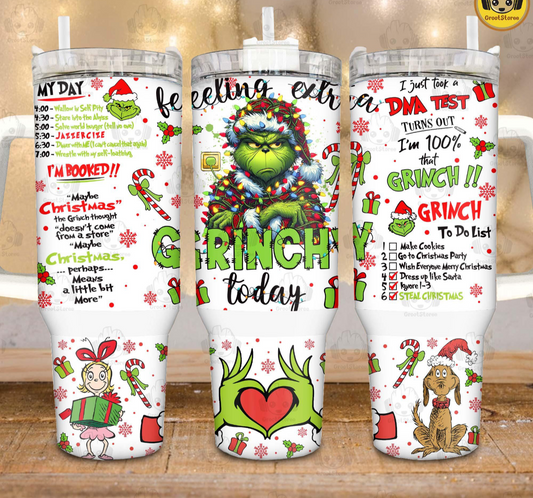 Christmas 40oz tumbler - Christmas "Feeling extra"