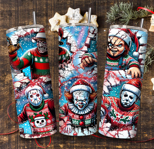 Christmas tumbler- Snowy creepmass