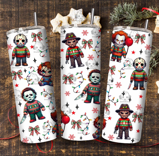 Christmas tumbler- Creepmas lights