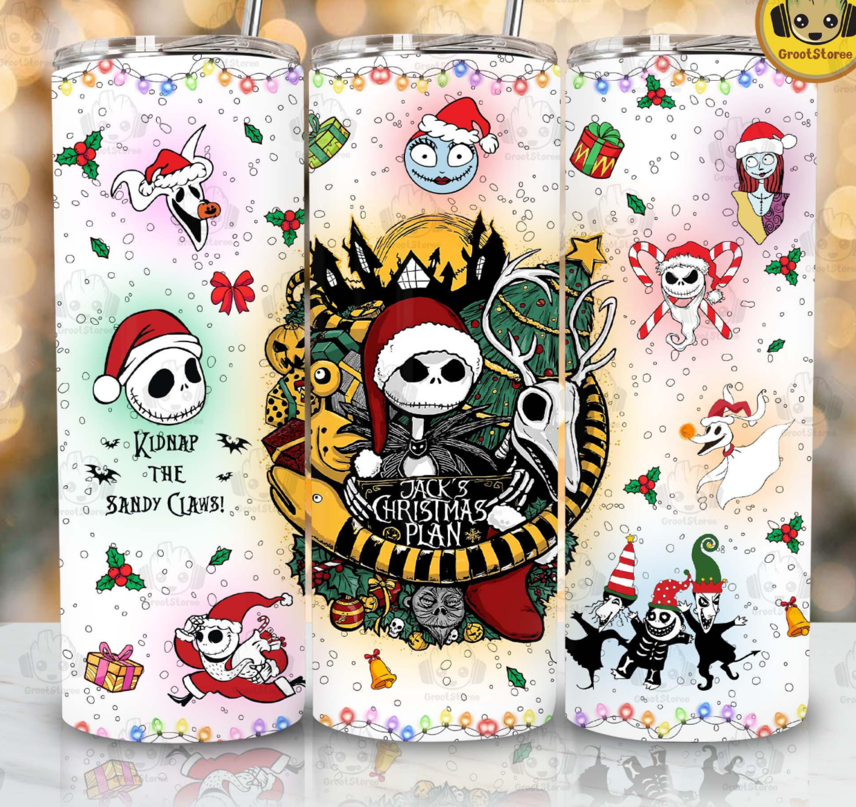 Christmas tumbler- Creepmas creeps