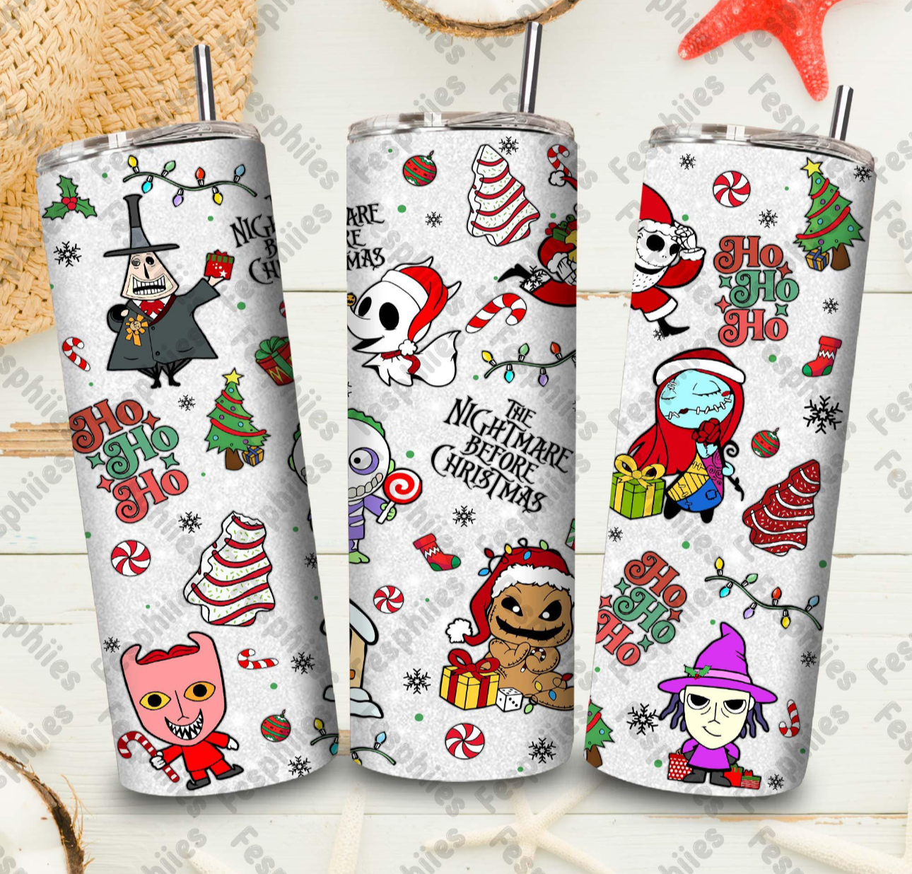 Christmas tumbler- Christmas creeps 2