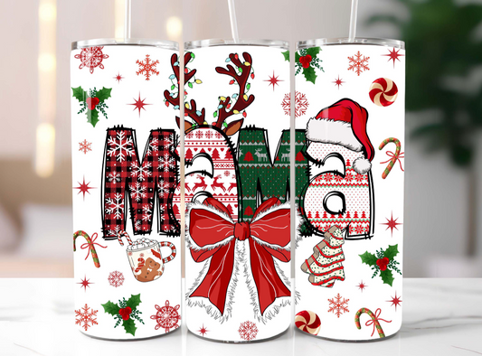 Christmas tumbler - MAMA Christmas