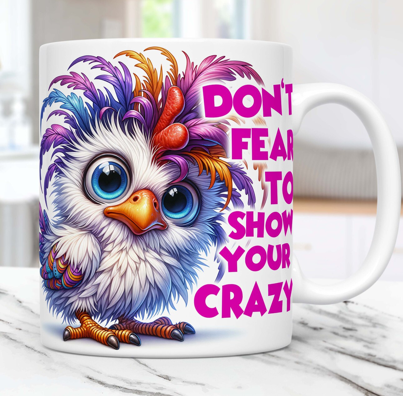 15oz mug - Don't fear to show your crazy