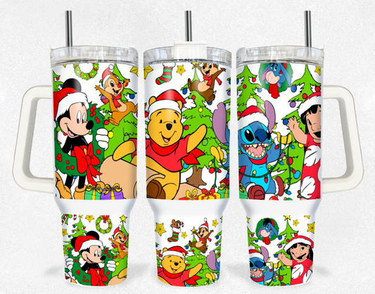 Christmas 40oz tumbler - Christmas friends2