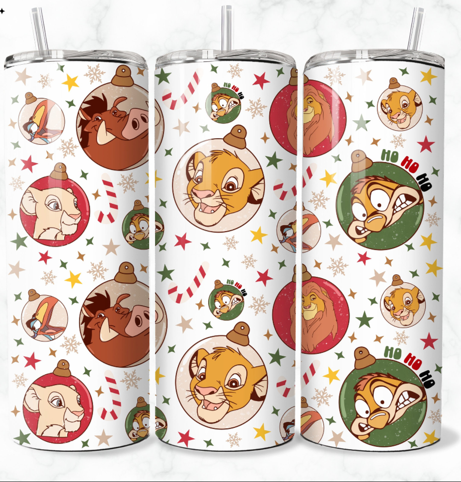 Christmas tumbler - Christmas  animals