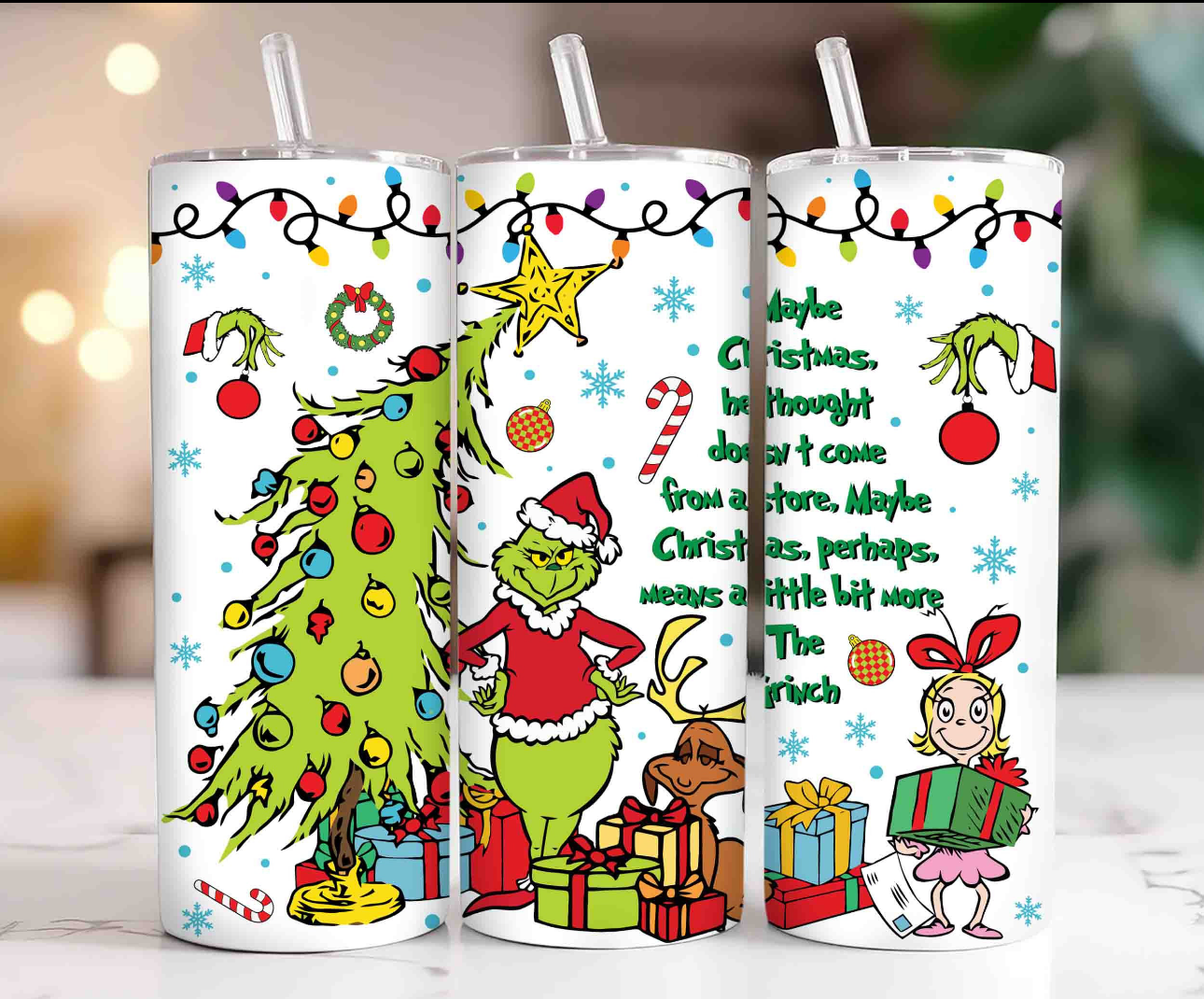 Christmas tumbler - Christmas guy2