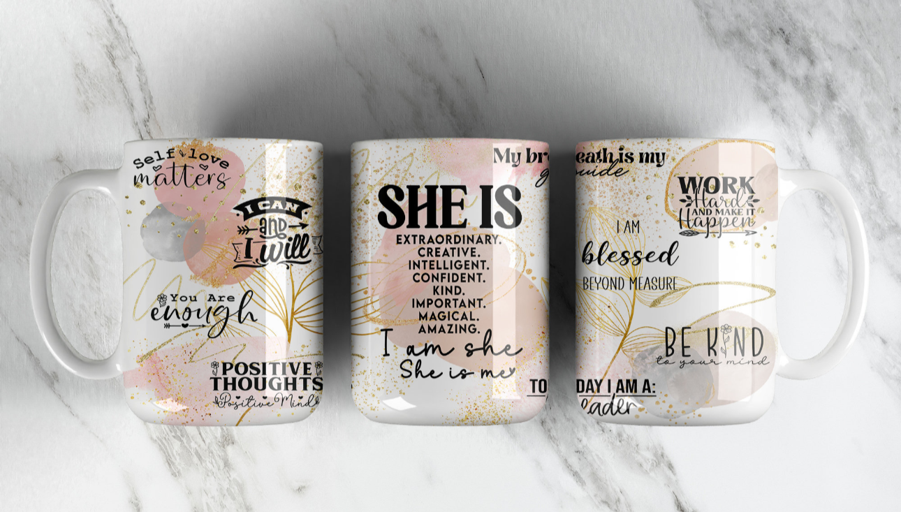 15oz mug - SHE IS #2