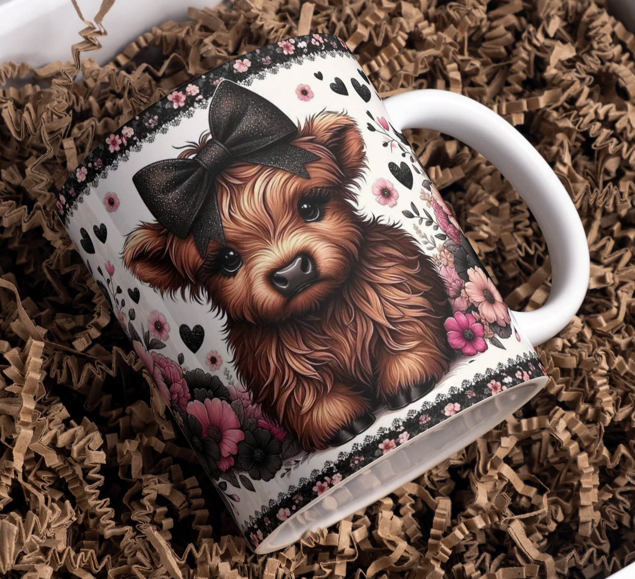 15oz mug - Cute cow